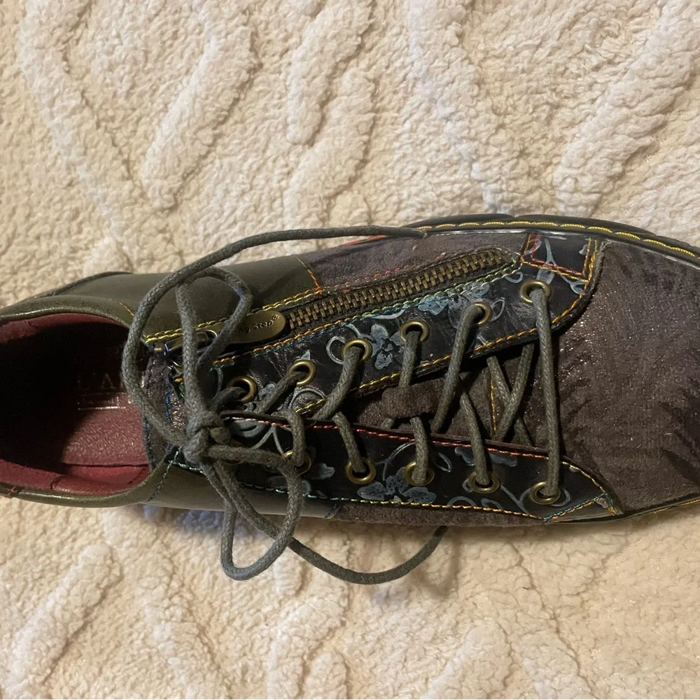 L'ARTISTE Olive Lace-Up Shoes 41 Danli-Grym like new - Picture 6 of 12
